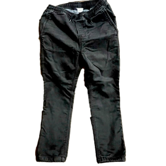 𝅺SOFT Black Denim Slip On Jeans Size 10 (Youth Large) Years From The GAP, EUC - Picture 1 of 5